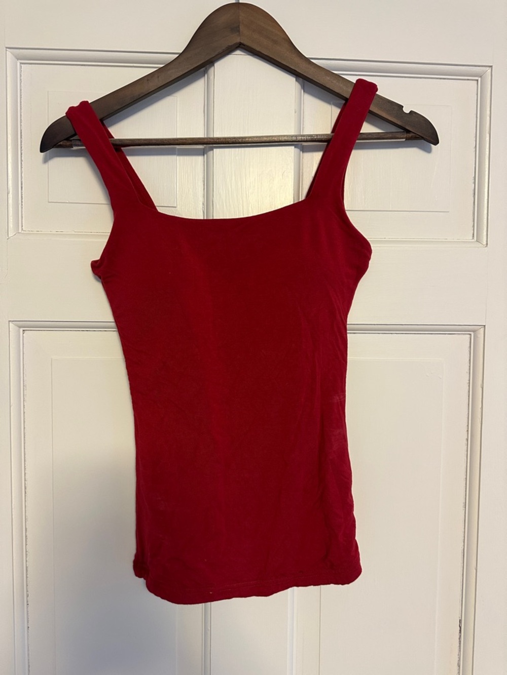 Klassy Network Red Square Neck Tank Top